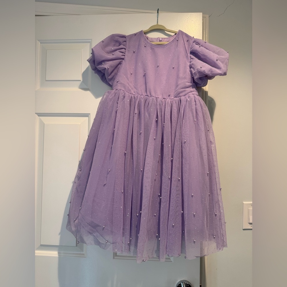 Lola + The Boys Purple Sequin Embellished Sundress